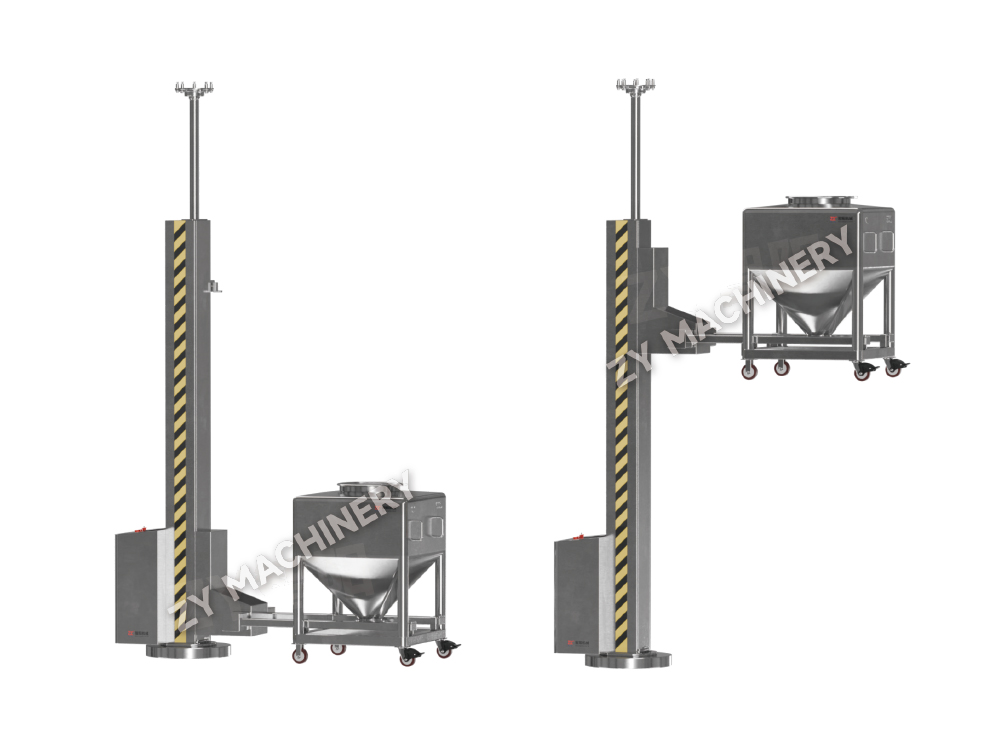 NTD Bin Lifting at Feeding Machine